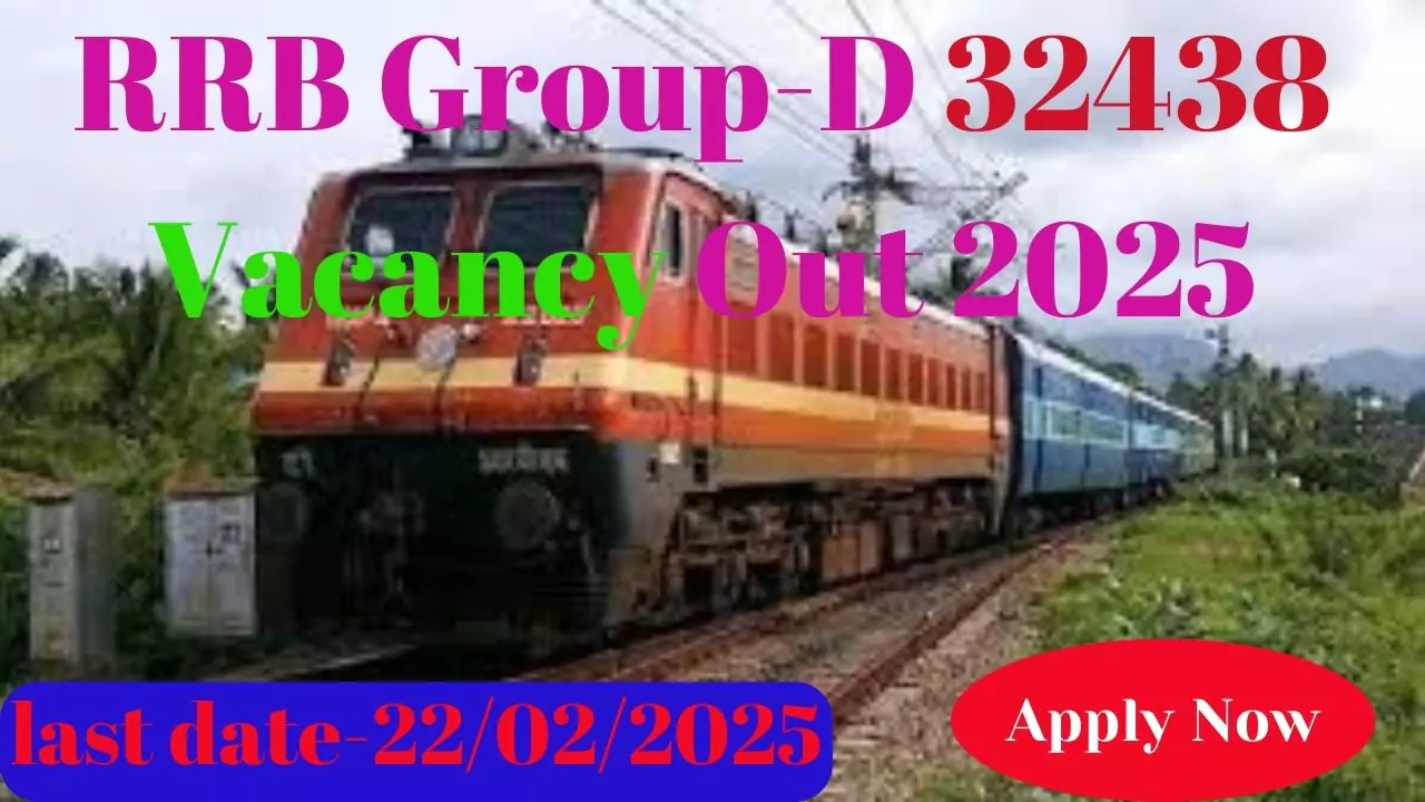 RRB Group-D 32438 Vacancy Out 2025